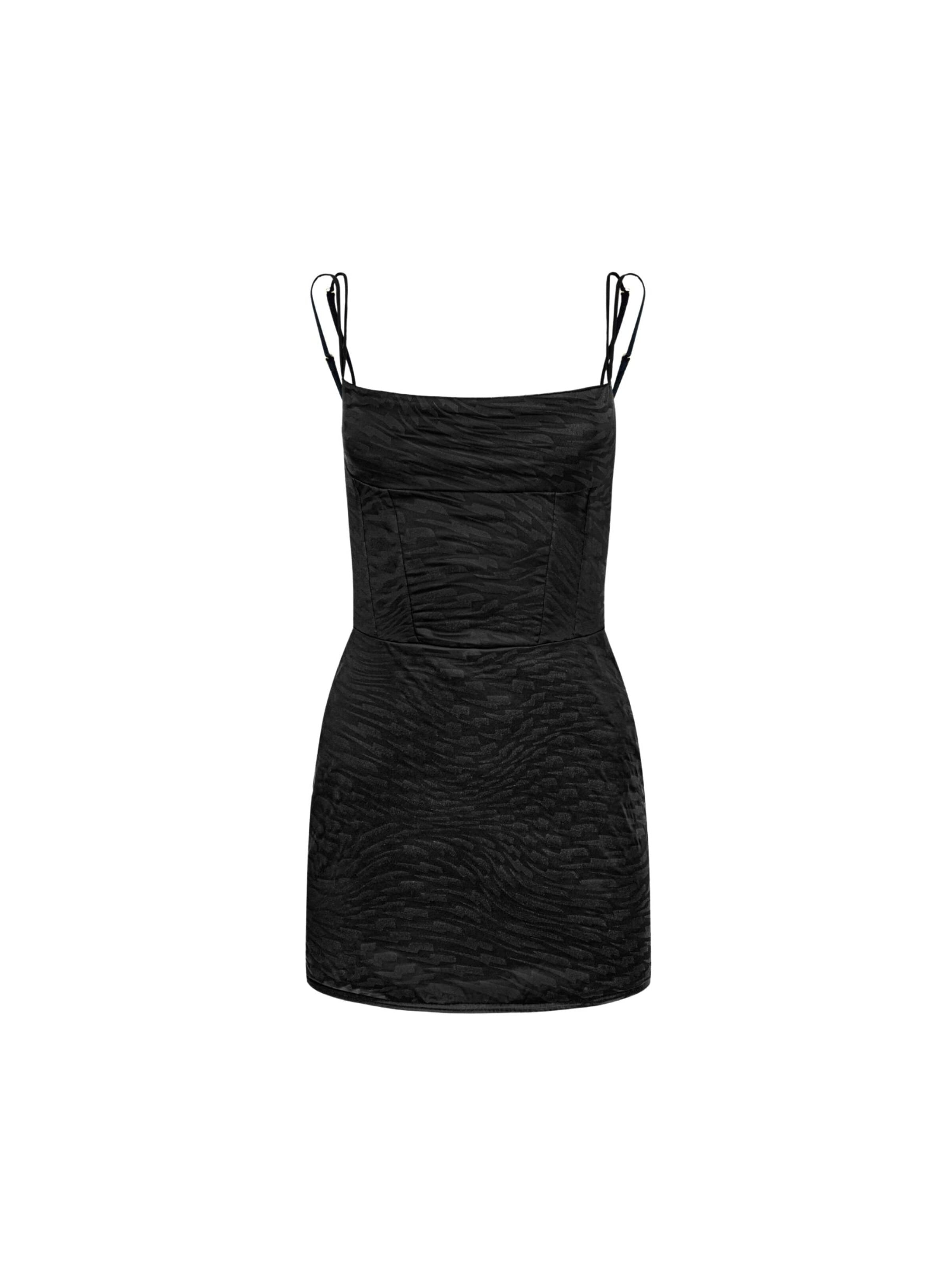 EKCENTRIK - Vestido en negro: frente
