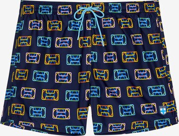 HOM Zwemshorts ' Leon ' in Blauw: voorkant