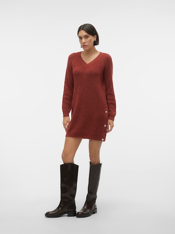 VERO MODA Knitted dress 'TINI' in Red