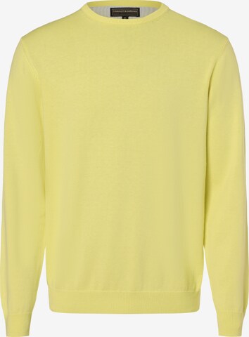 Pull-over Finshley & Harding en jaune : devant