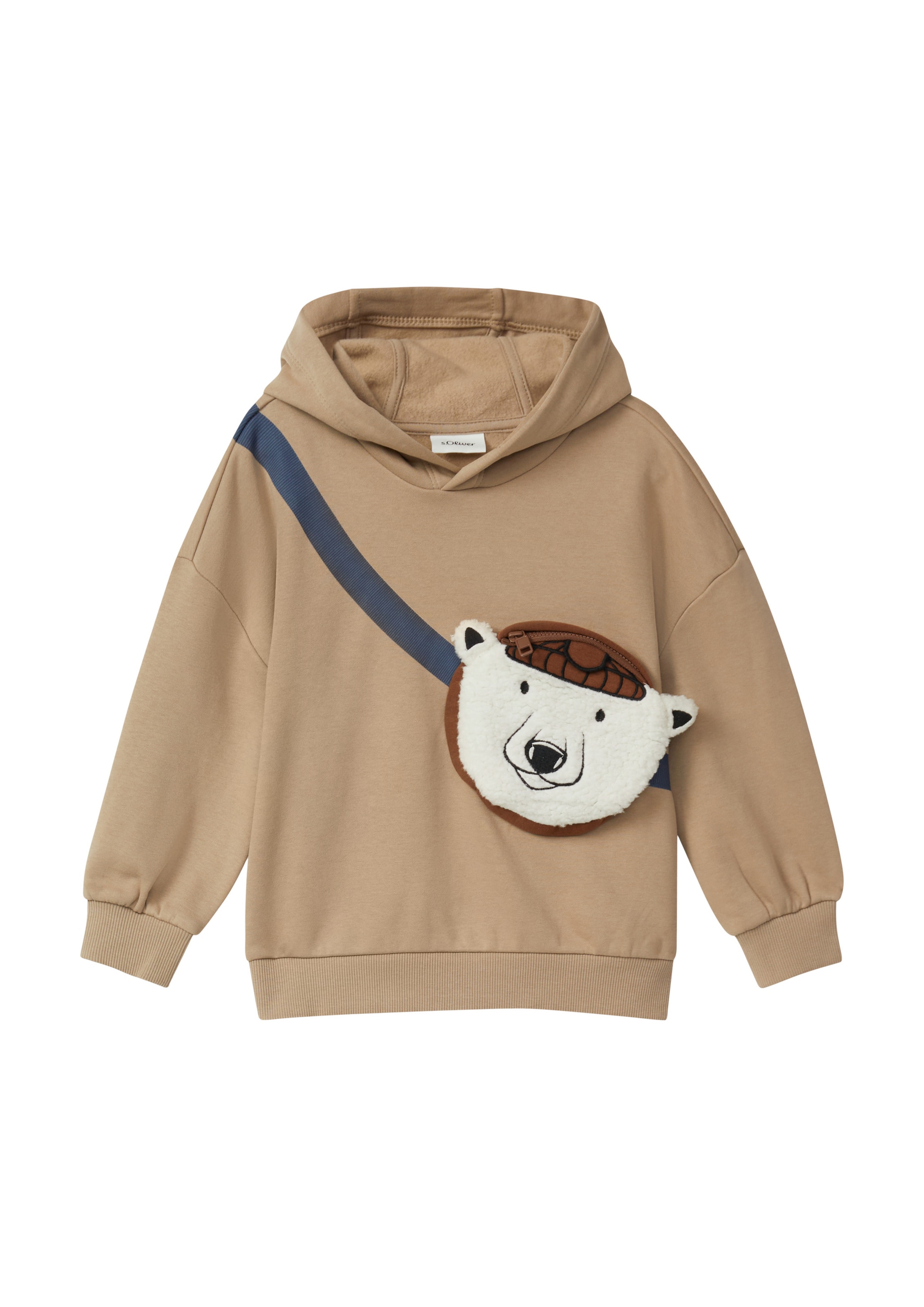 s.Oliver Sweatshirt in Bruin: voorkant