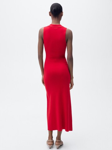 MANGO Knit dress 'MOISO' in Red