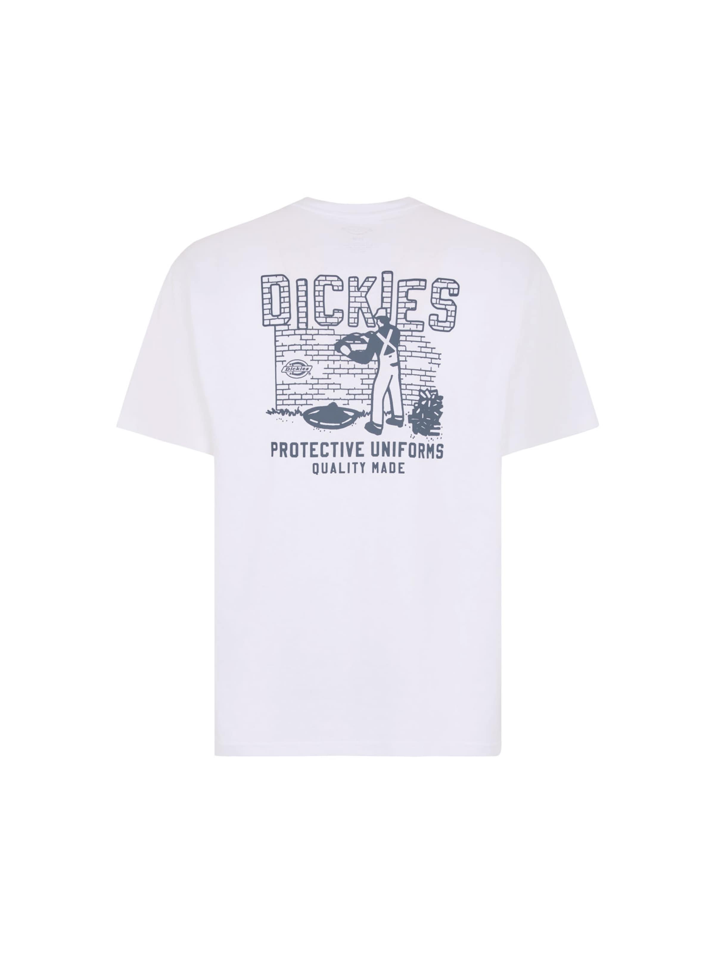 DICKIES Tričko 'BRICKLANE' - Biela