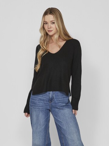 VILA Sweater in Black: front