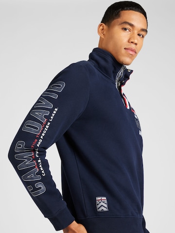 CAMP DAVID Sweatshirt 'Alaska Ice Tour' in Blau