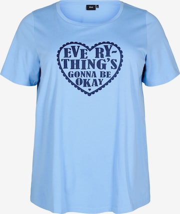 zils Zizzi T-Krekls 'Velin': no priekšpuses