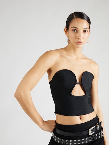 Nasty Gal Top in Schwarz: predná strana