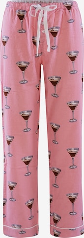 PJ Salvage Pyjamahose ' Flanell ' in Pink: predná strana