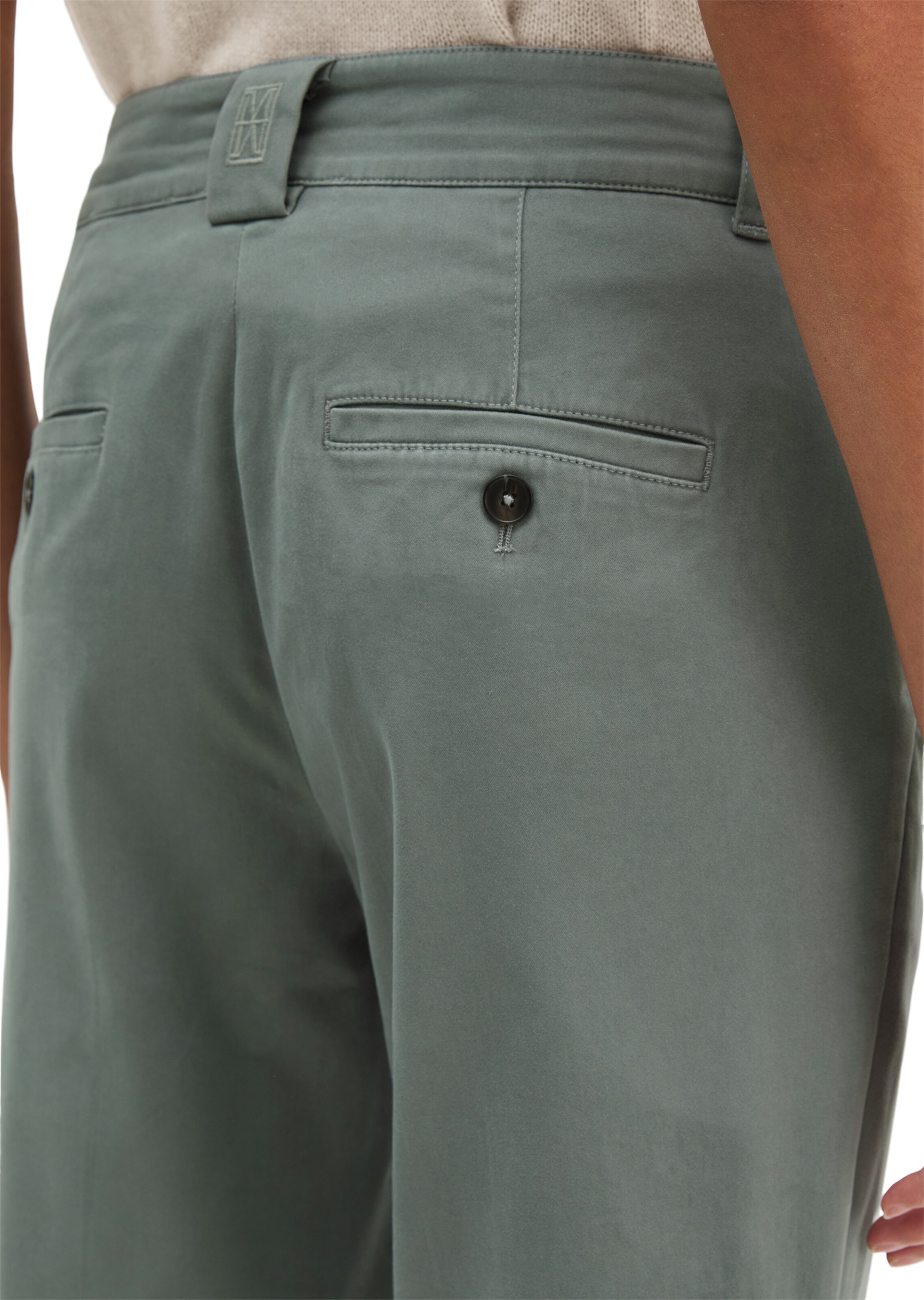 Marc O'Polo Flared Chino 'Marthe' in Blauw