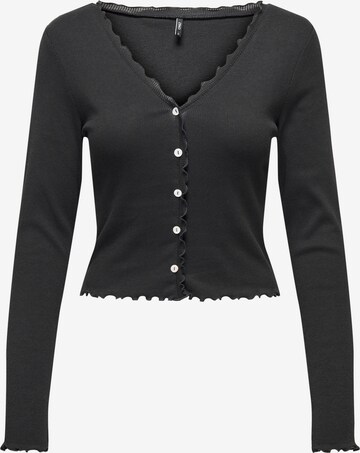 Cardigan 'Laila' ONLY en noir : devant