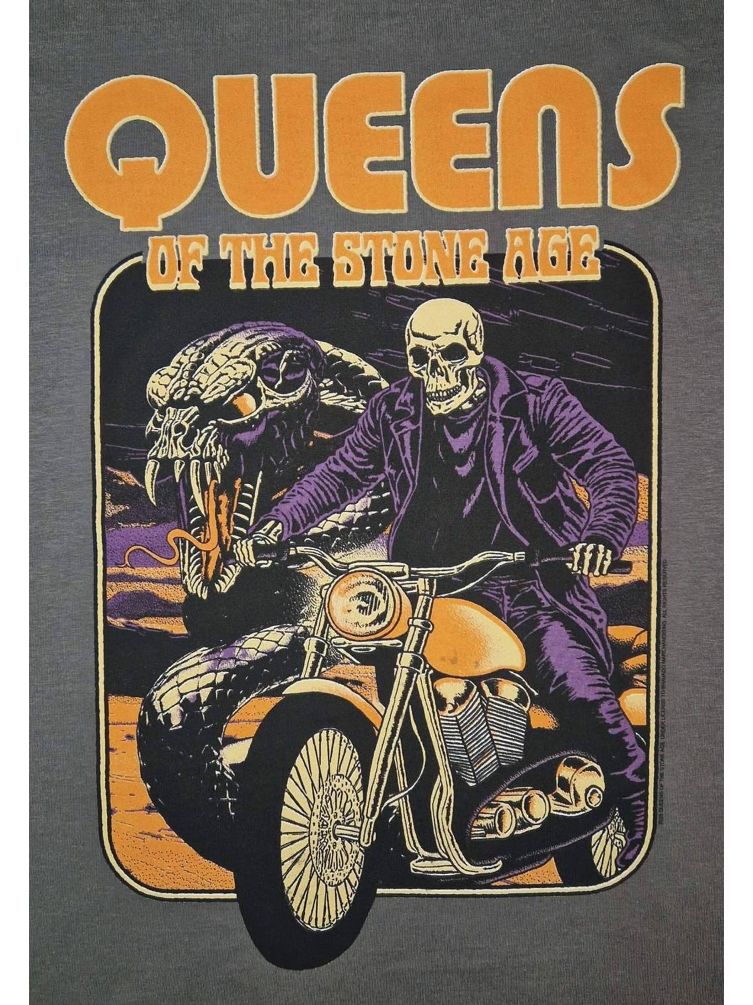 Rockshirts - Camiseta 'Queens of the Stone Age Rider T-Shirt' en gris
