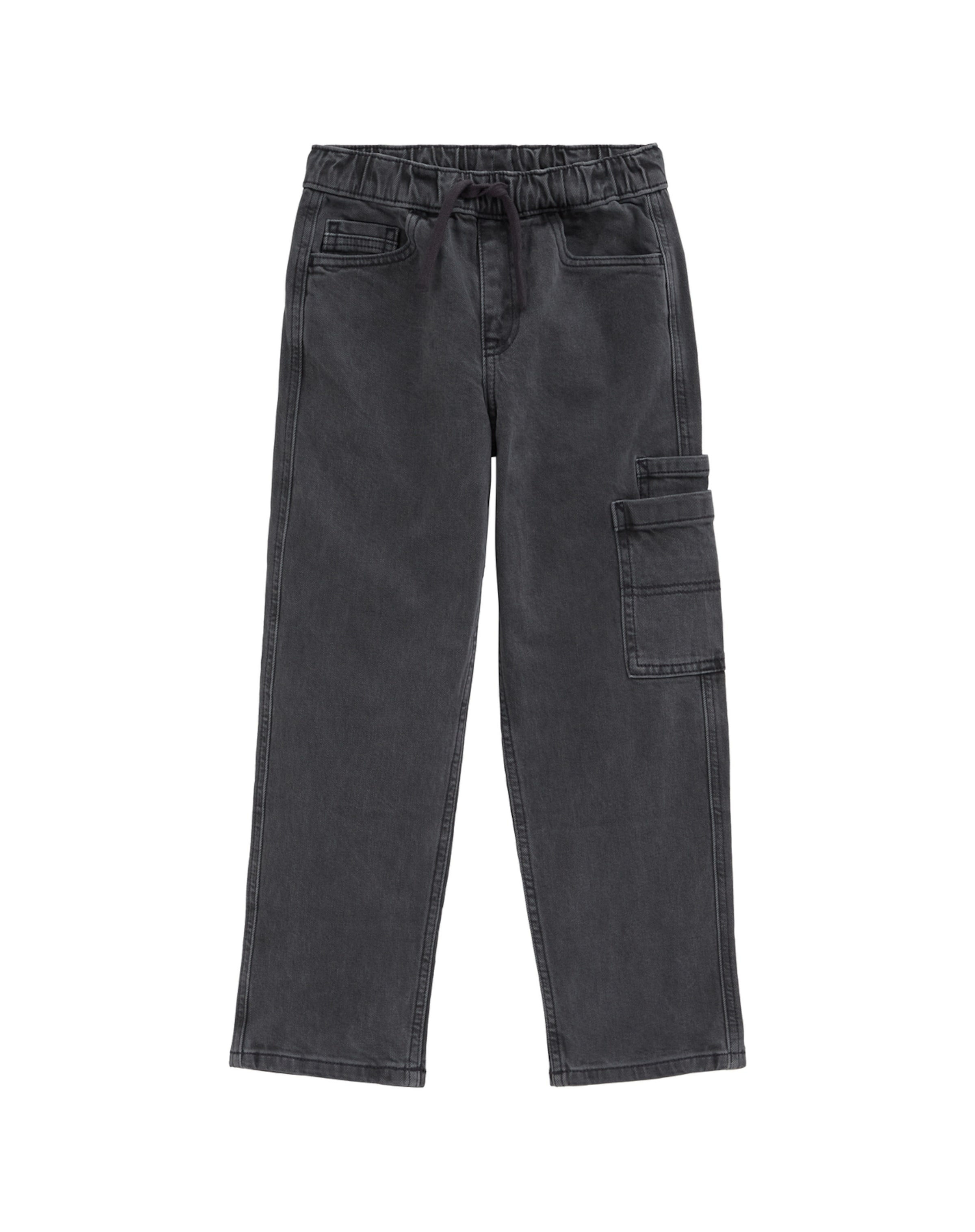 WE Fashion Loosefit Jeans i grå: framsida