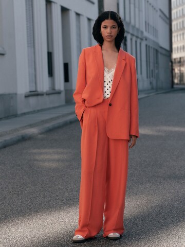 Next Wide leg Veckad byxa i röd