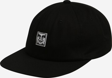 Obey Cap in Black: front