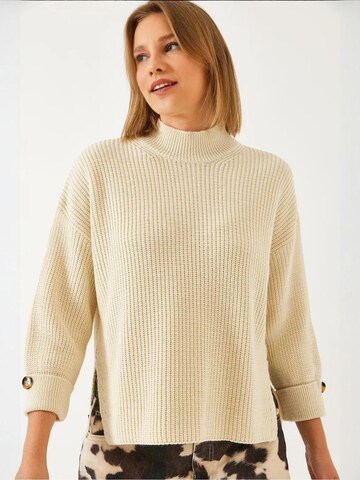 Bianco Lucci Kampsun 'Pullover', värv beež: eest vaates