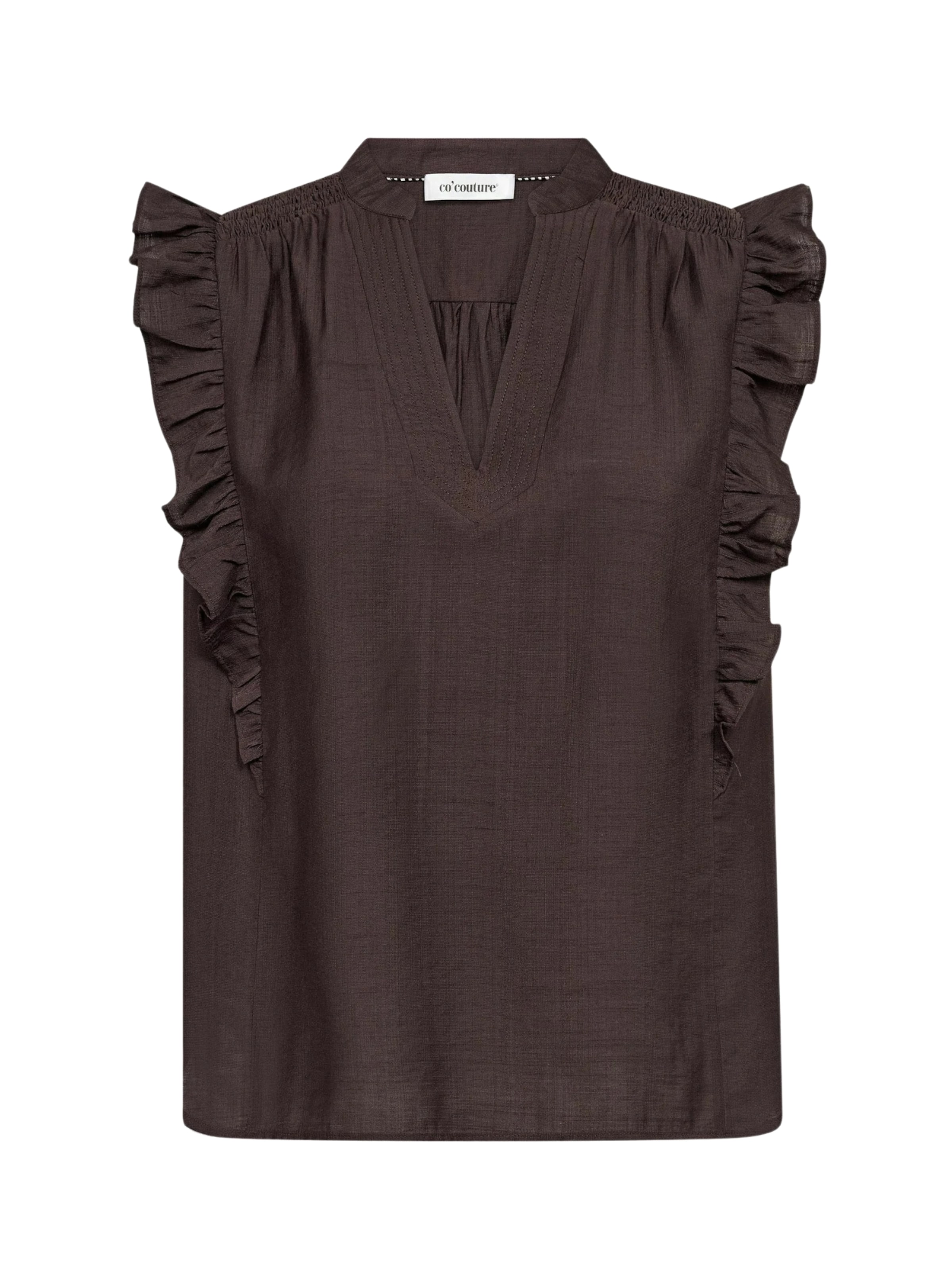 co'couture Top ' Hera ' in Braun: Vorderseite
