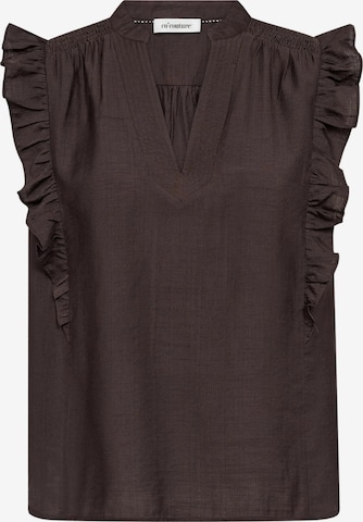 Haut ' Hera ' co'couture en marron : devant