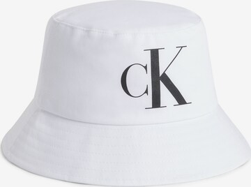 Calvin Klein Hoed in Wit: voorkant