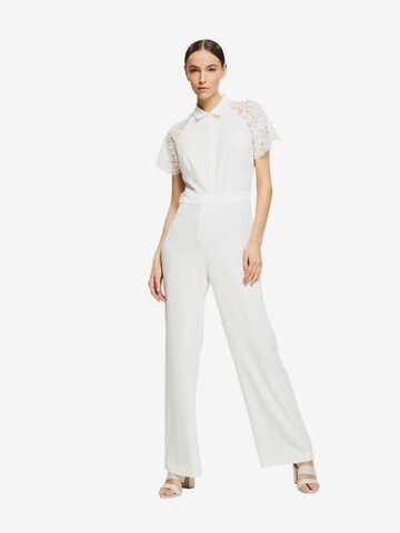 Esprit Collection Jumpsuit in Wit: voorkant