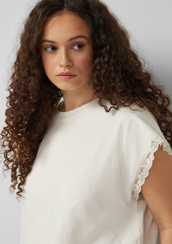 Sweat-shirt QS en beige