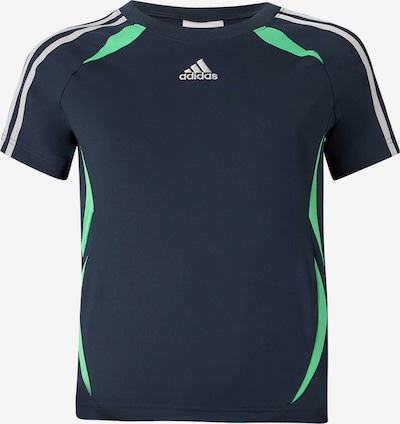 XS dydžio Marškinėliai 'Teamgeist' iš ADIDAS ORIGINALS, spalva – tamsiai mėlyna / šviesiai žalia / balta, Prekių apžvalga