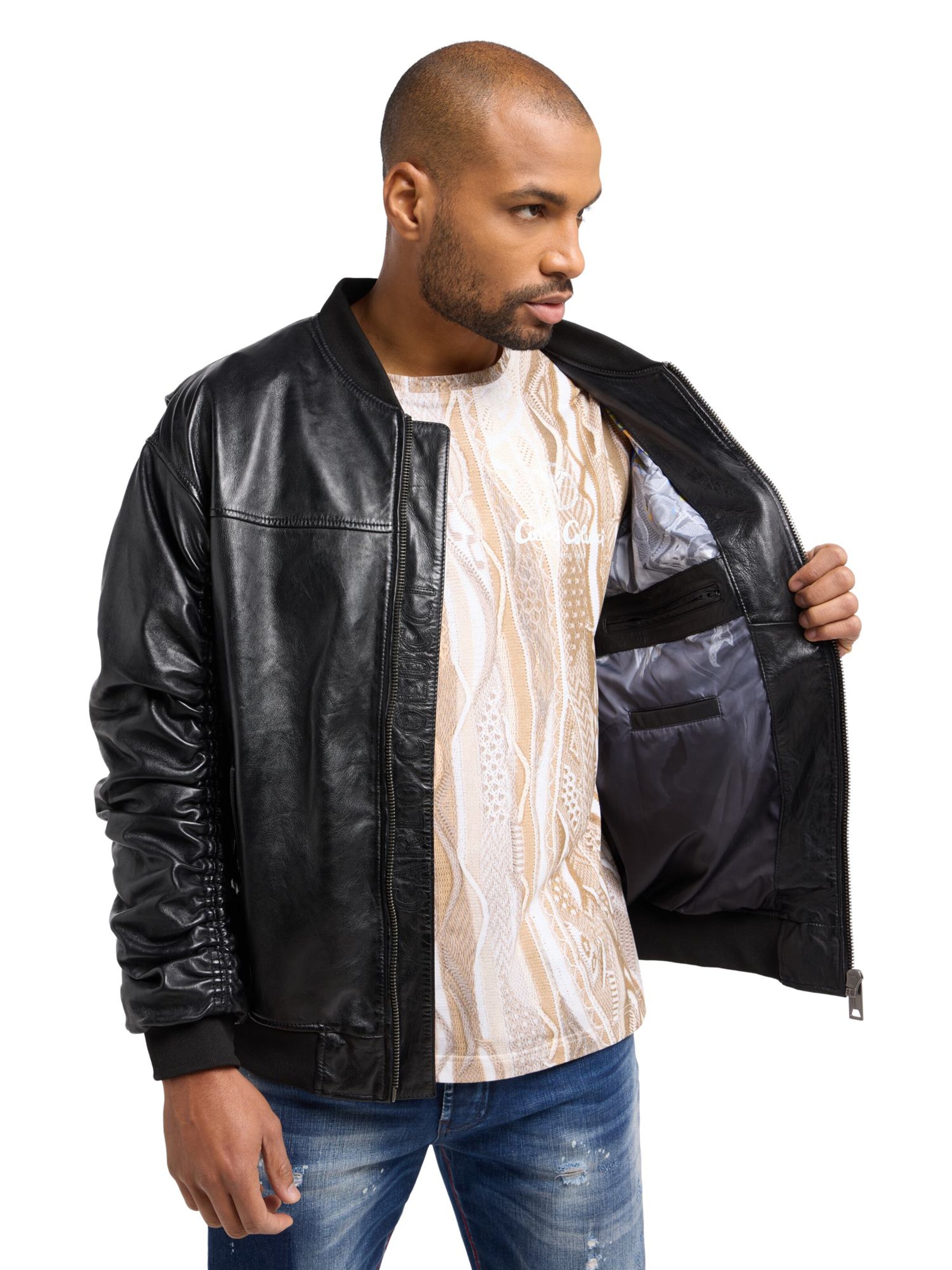 Carlo Colucci Tussenjas 'Desiato' in Zwart