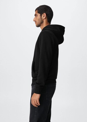 MANGO MAN Sweatshirt 'Bone' in Black