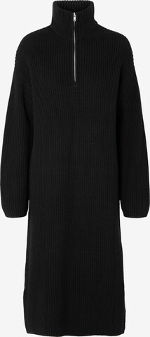 SELECTED FEMME Knitted dress 'Bloomie' in Black: front