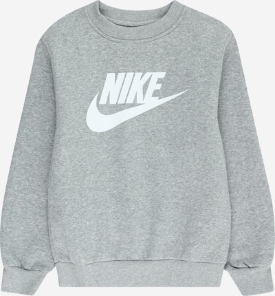 Bluză de molton Nike Sportswear pe gri / alb, Vizualizare produs