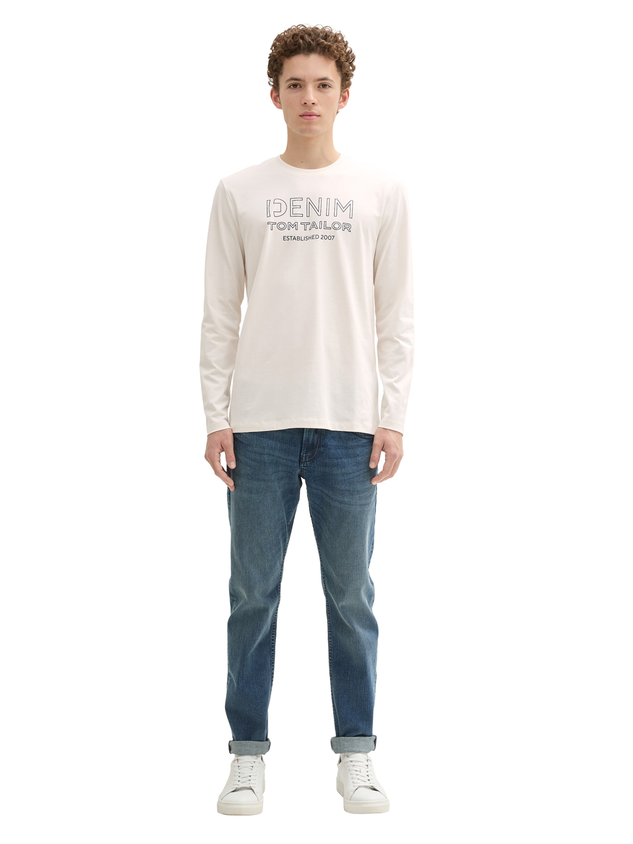 TOM TAILOR DENIM Shirt in White