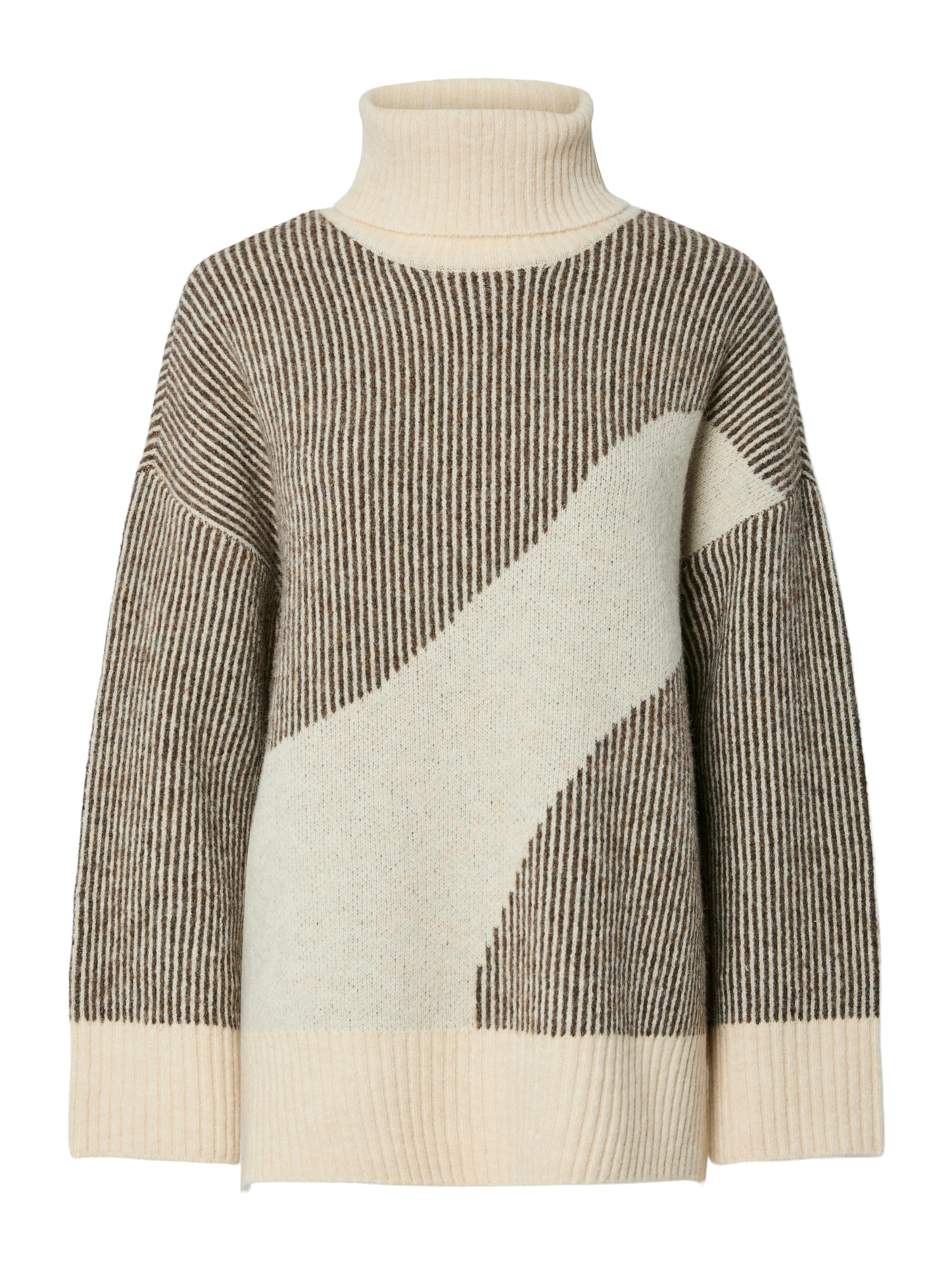 PIECES Свитер 'LINNA' в Коричневый: спереди