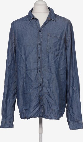 recolution Button Up Shirt in XL in Blue: front