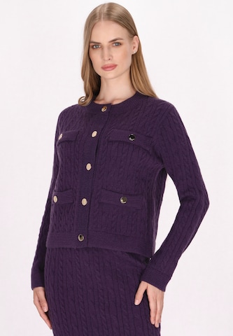 Cardigan DreiMaster Klassik en violet : devant
