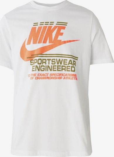 Nike Sportswear T-Shirt '6MO FUTURA FAHO25' en olive / orange clair / blanc, Vue avec produit