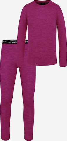 Ensemble de linge normani en rose : devant