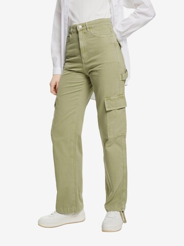 ESPRIT Loosefit Cargohose in Grün