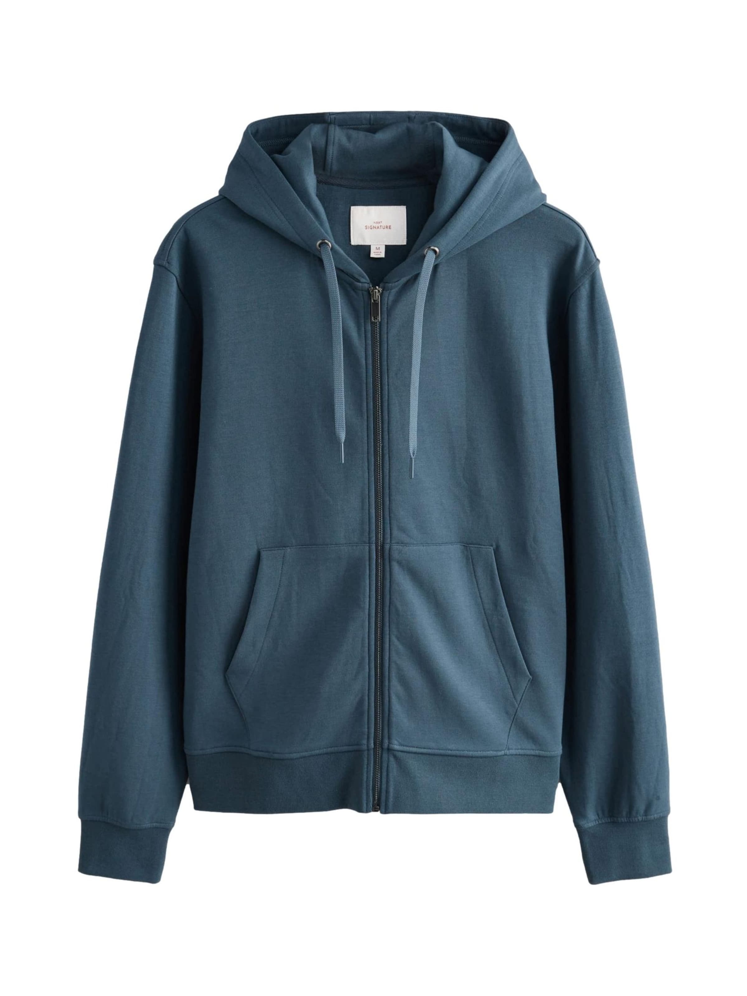 Next - Casaco em moletão em azul: frente