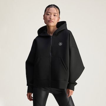 ADIDAS BY STELLA MCCARTNEY Sportsweatjacke in Schwarz: Vorderseite