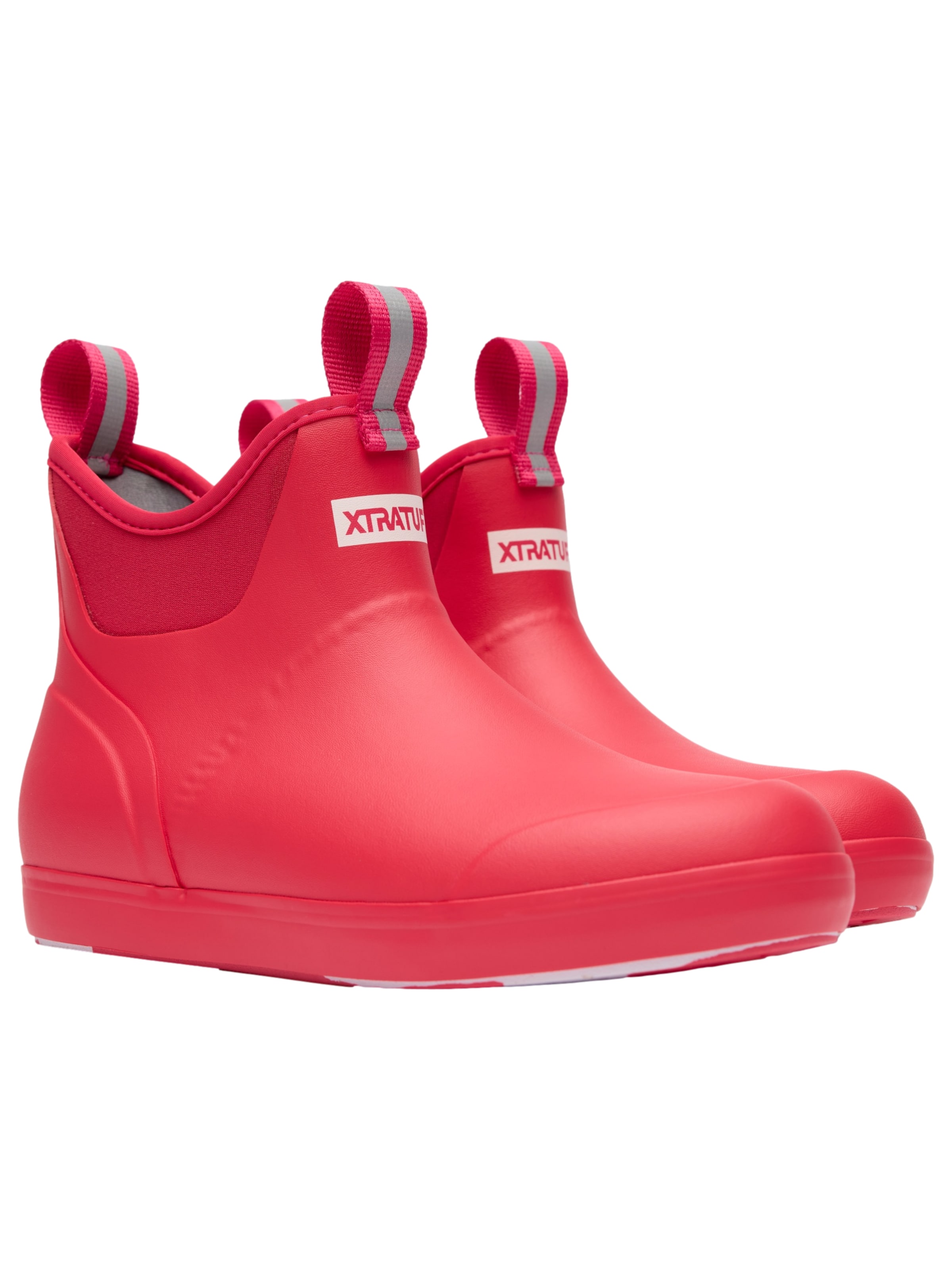 XtraTuf Rubber Boots 'Womens Ankle Deck Boot' in Red