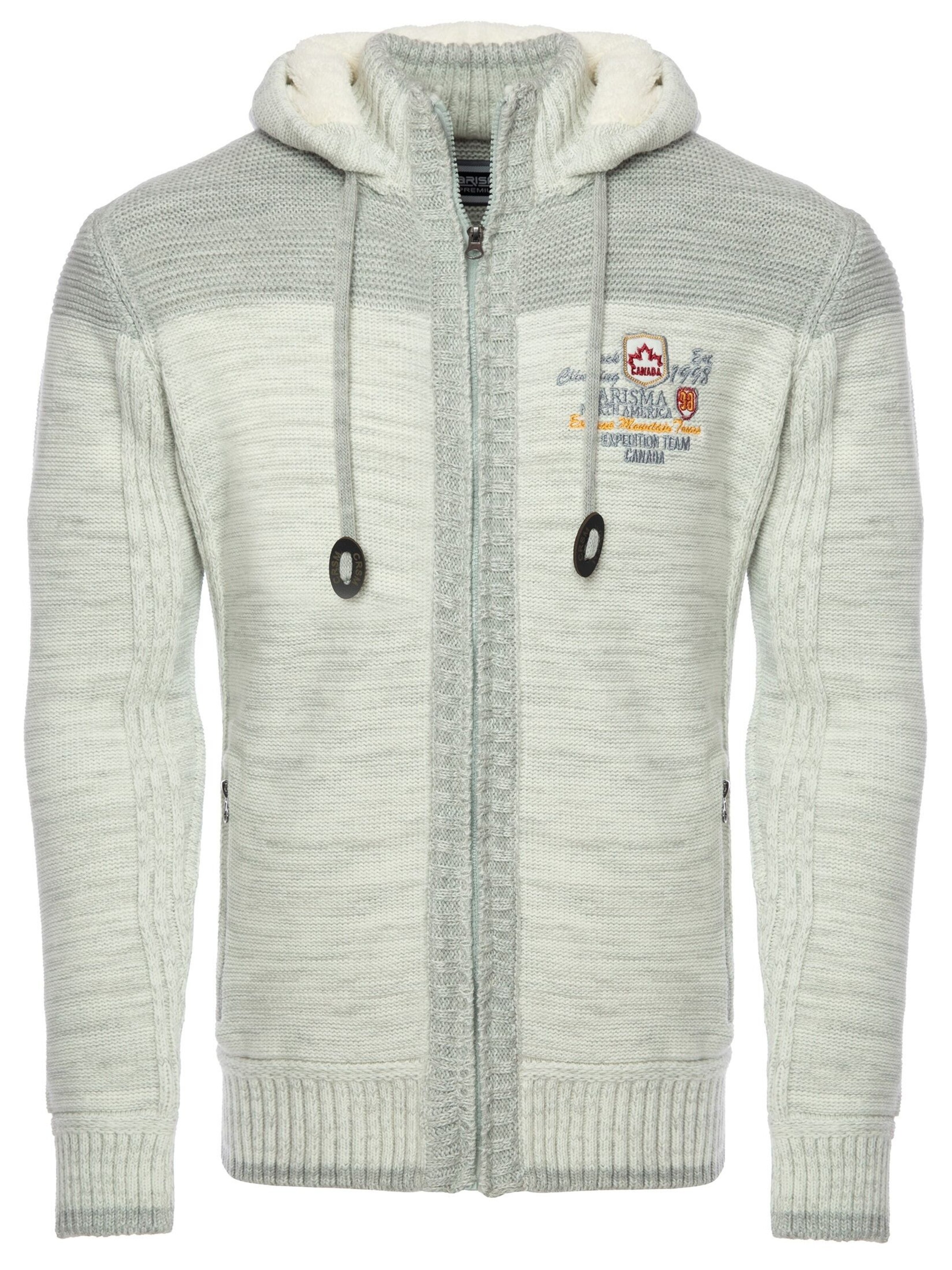 CARISMA Gebreid vest in Grijs: voorkant