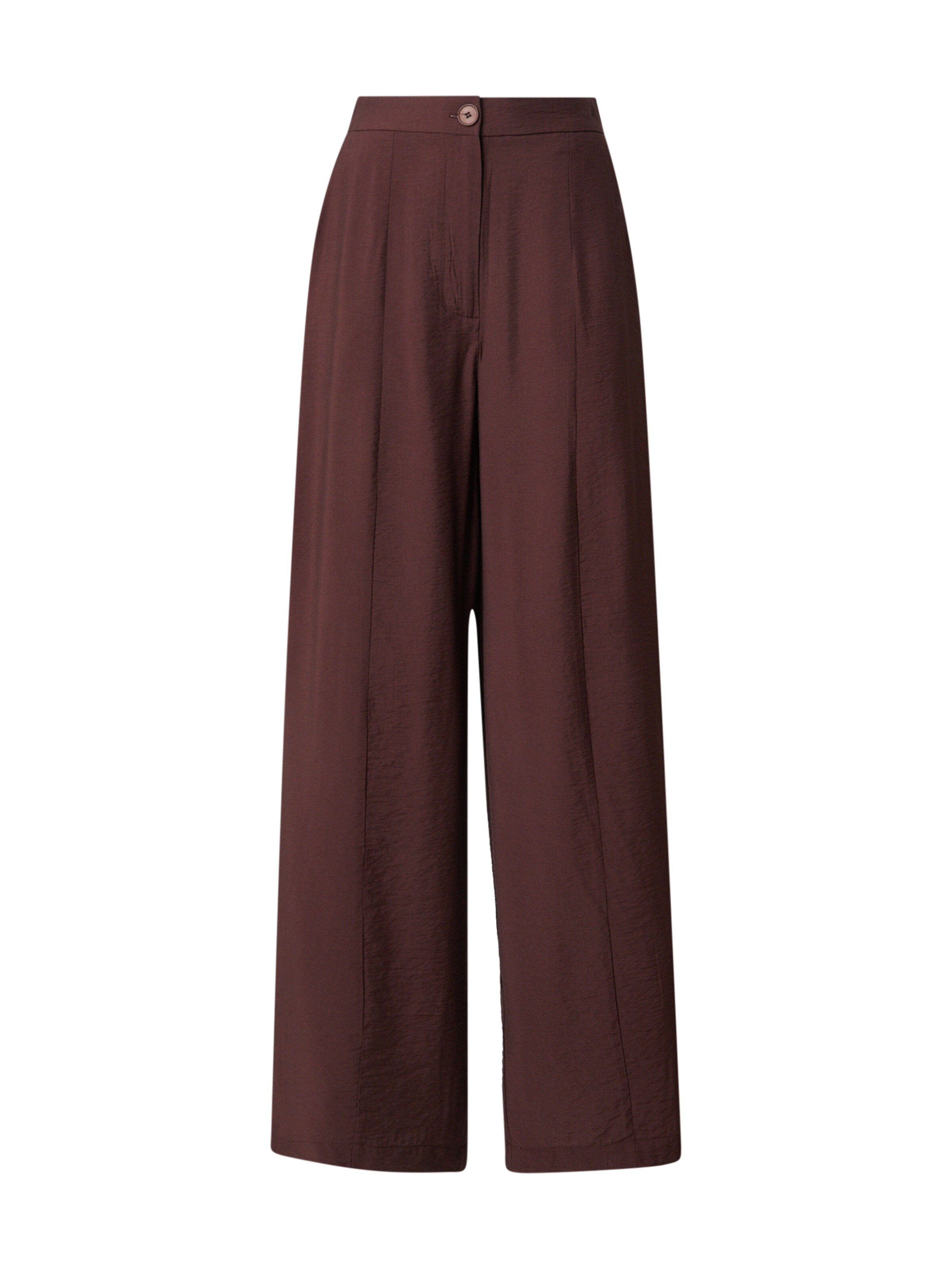 ABOUT YOU Wide leg Trousers 'Camilla' in Brown: front