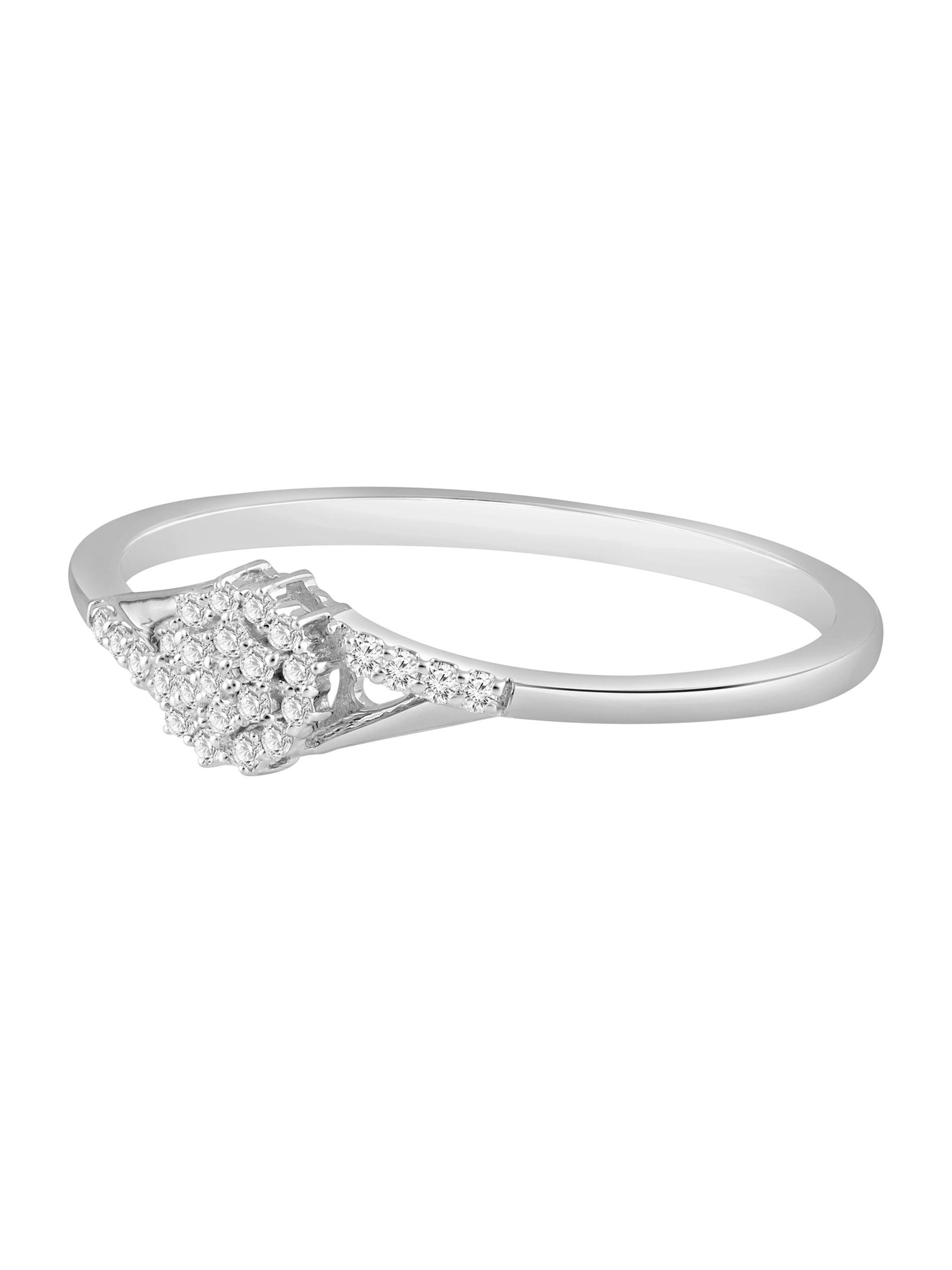 Diamant Exquis Ring‌ in Silber