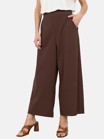 Wide Leg Pantalon 'SIHAM ' Soyaconcept en marron : devant
