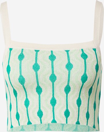 Top in maglia di Cotton On Body in verde: frontale