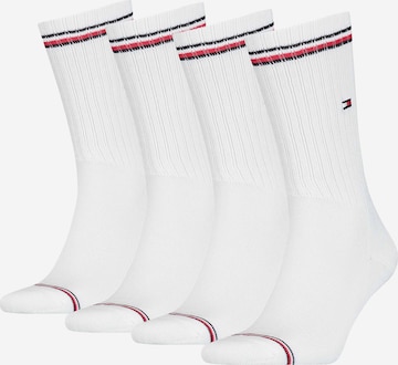 Chaussettes TOMMY HILFIGER en blanc : devant