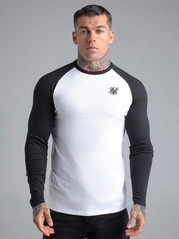 T-Shirt SikSilk en blanc : devant
