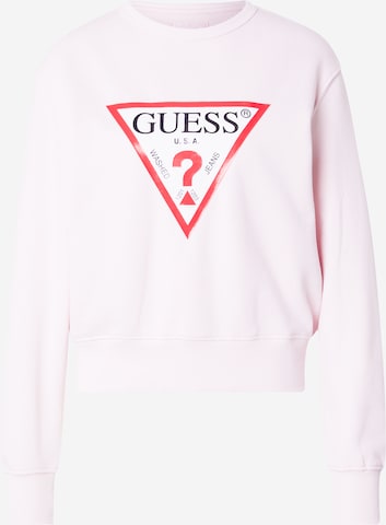 GUESS Sweatshirt in Pink: front