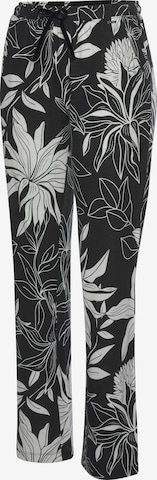 LASCANA Pajama Pants in Black