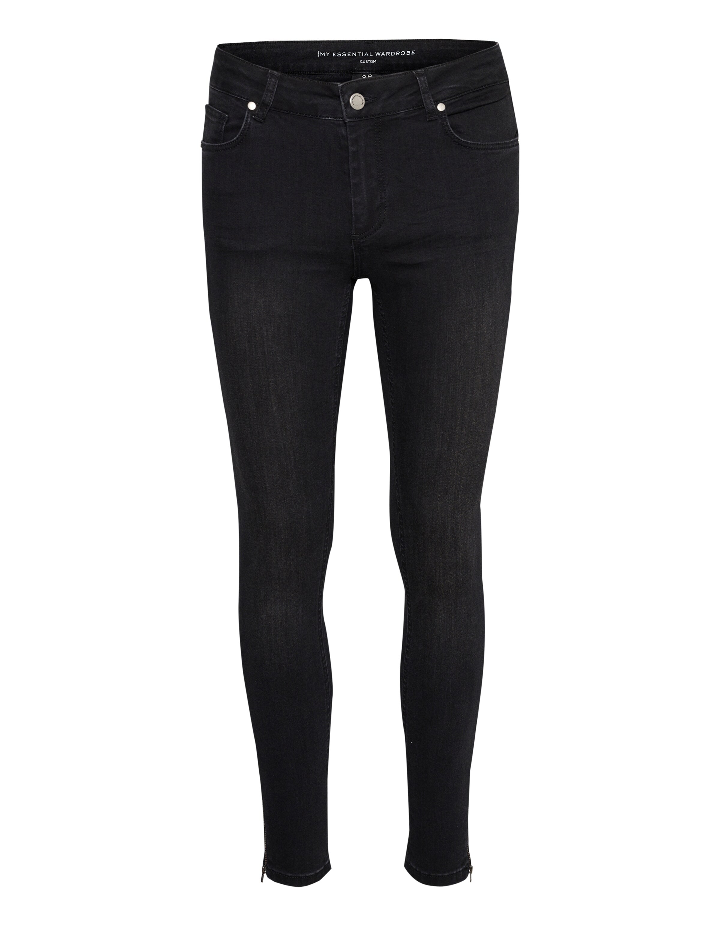 My Essential Wardrobe Skinny Farkut 'CELINA' värissä musta: etupuoli