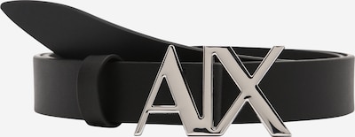 ARMANI EXCHANGE Pas | srebrno-siva / črna barva, Prikaz izdelka